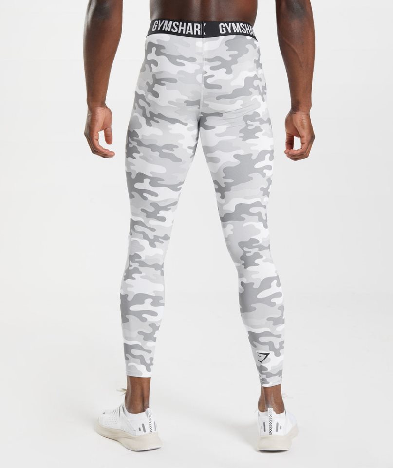 Men's Gymshark Element Baselayer Leggings Camo | CA 0863DA